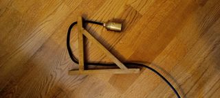 2 soportes madera nuevos para bombilla