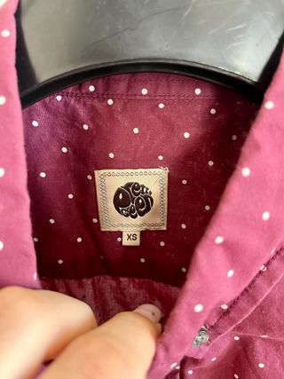 Camisa Pretty Green - Púrpura lunares
