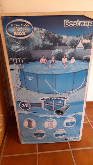 Piscina Bestway 4.57x1.22m + depuradora de arena