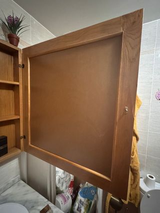 Espejo madera baño - marrón