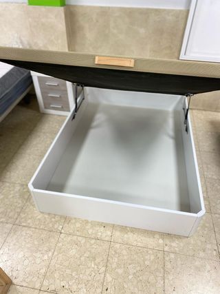 CANAPE PARA COLCHON DE 135X190 NUEVO COLOR BLANCO