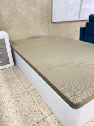 CANAPE PARA COLCHON DE 135X190 NUEVO COLOR BLANCO