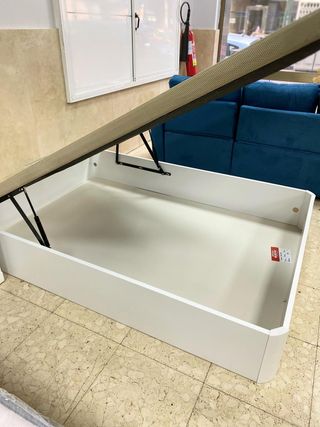 CANAPE PARA COLCHON DE 135X190 NUEVO COLOR BLANCO