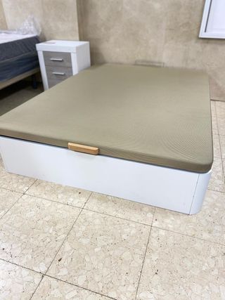 CANAPE PARA COLCHON DE 135X190 NUEVO COLOR BLANCO
