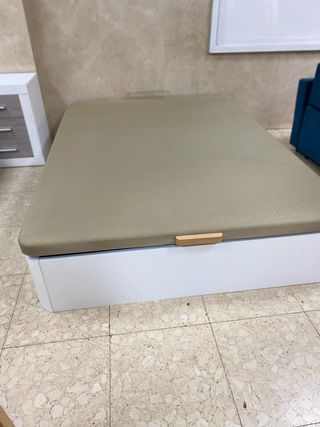 CANAPE PARA COLCHON DE 135X190 NUEVO COLOR BLANCO