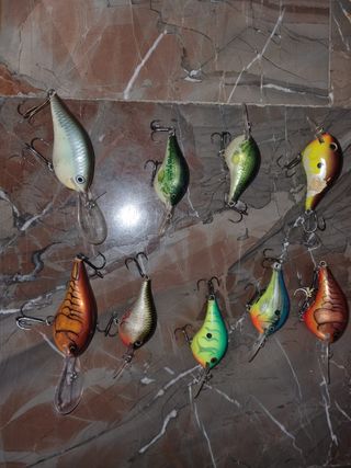 9 Señuelos Rapala DT