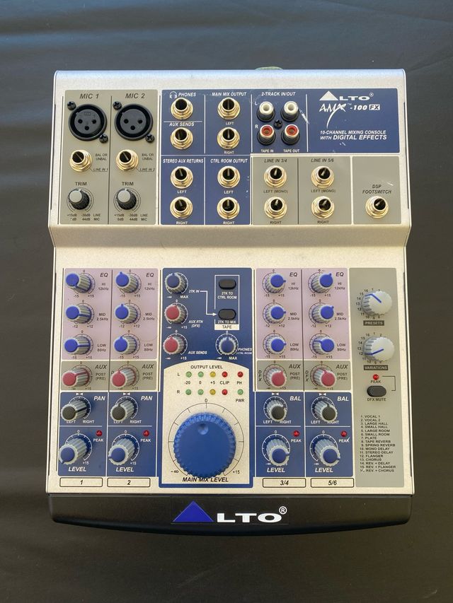 ALTO AMX-100FX Mixer audio