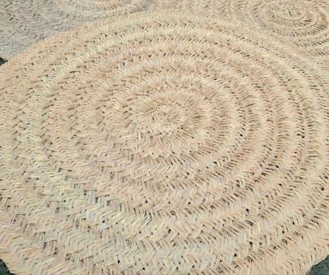 Tapetes Redondos Estilo Boho Esparto Natural