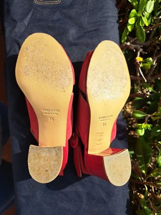 Scarpe da donna con tacco rosse Confort