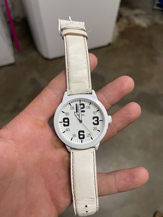 Reloj Select blanco y beige
