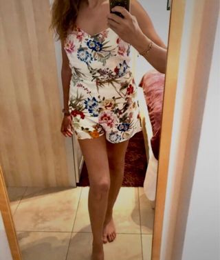 Mono corto flores - M -