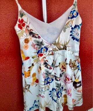 Mono corto flores - M -