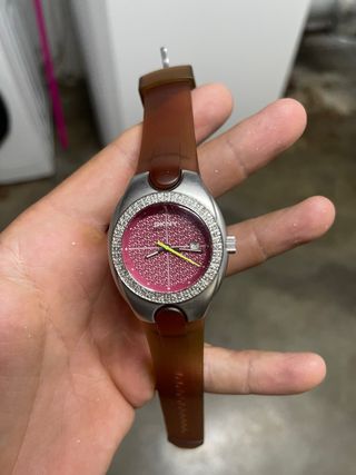 Reloj DKNY marrón y rosa
