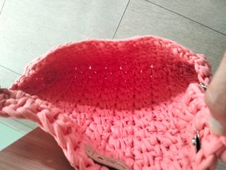 Borsetta estiva crochet pesca handmade