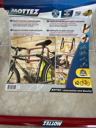 Soporte Pared Bicicletas Mottez x2