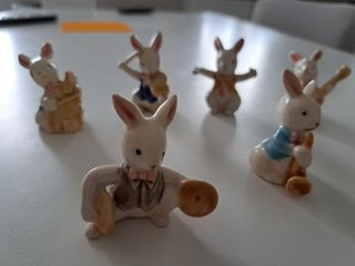 6 Coniglietti Musicisti Vintage