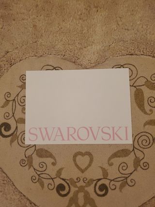 Swarovski - Busta sticker e nastro rosa