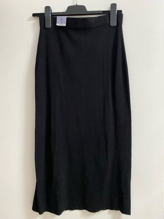 Falda midi Lefties negra - 