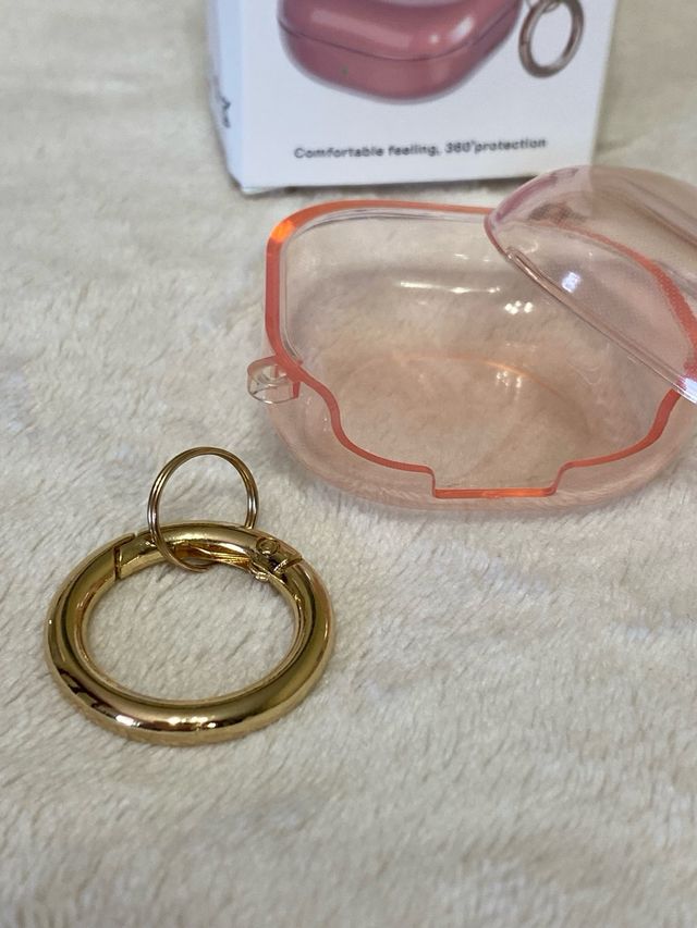 Funda transparente Samsung Buds Live (rose gold)