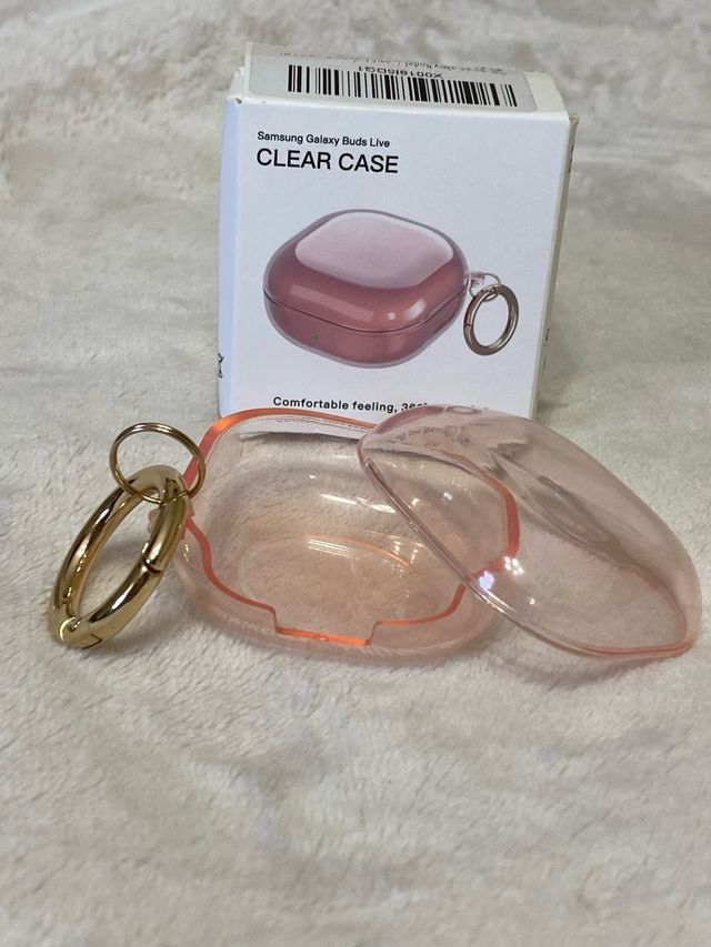 Funda transparente Samsung Buds Live (rose gold)