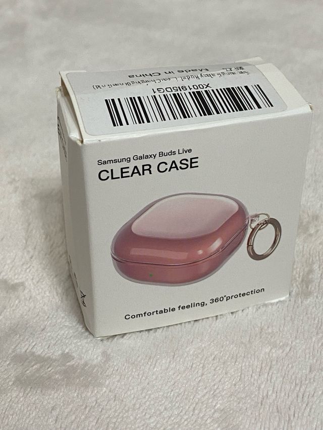 Funda transparente Samsung Buds Live (rose gold)