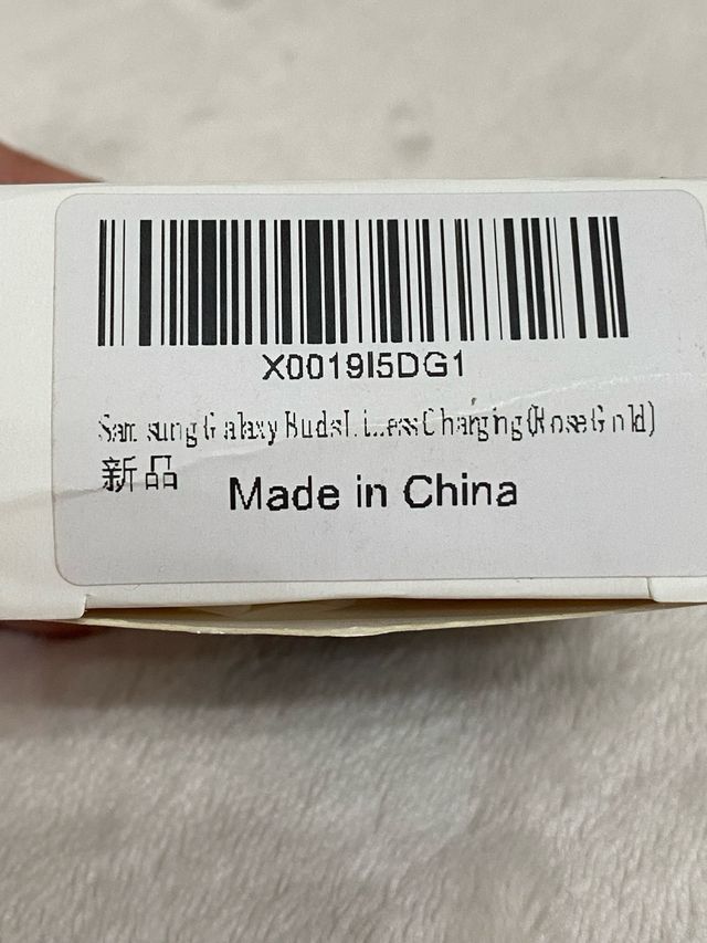 Funda transparente Samsung Buds Live (rose gold)