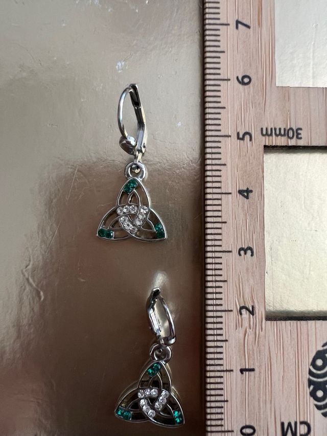 Pendientes Tréboles de Irlanda Acero Inoxidable