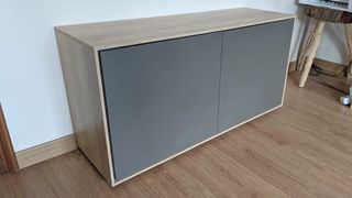 Zapatero 2 puertas - Gris y Beige