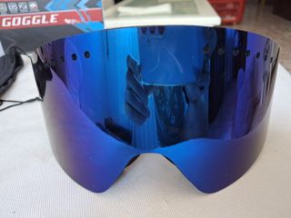 Gafas Esquí Nieve Azul Espejo UV400