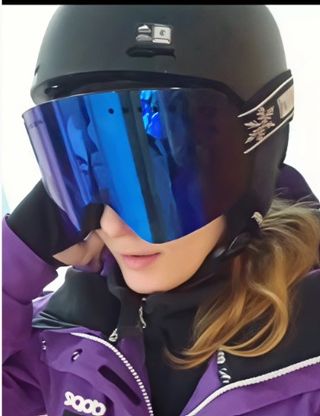 Gafas Esquí Nieve Azul Espejo UV400