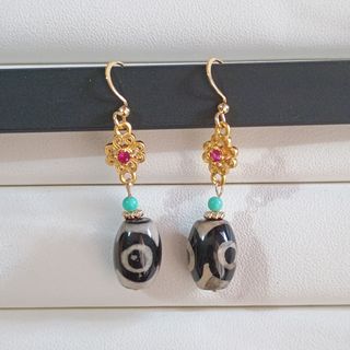 Pendientes Dzi tibetana