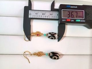 Pendientes Dzi tibetana