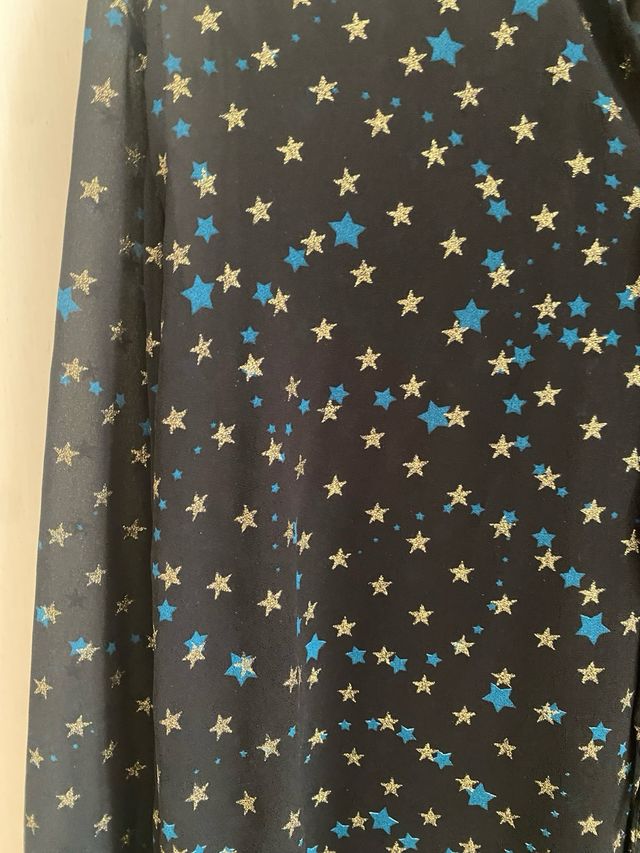 Blusa stelle nera - tg. unica
