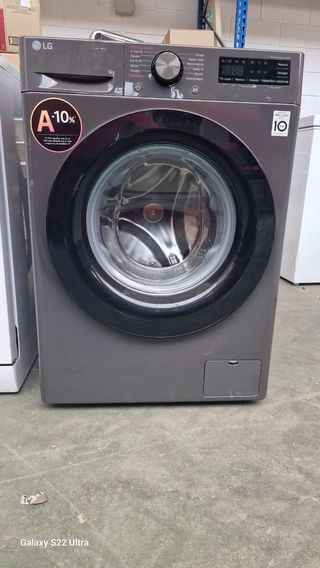 Lavadora LG 9kg - Gris oscuro.