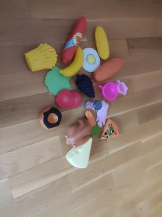 Carrito compra juguete + Frutas