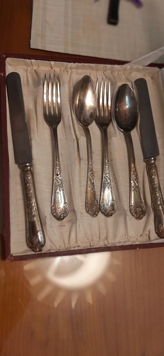 Cubiertos plata Meneses