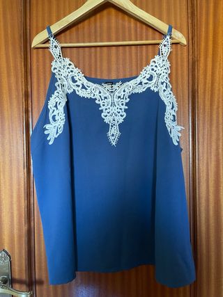 Top azul Shein - Talla 52