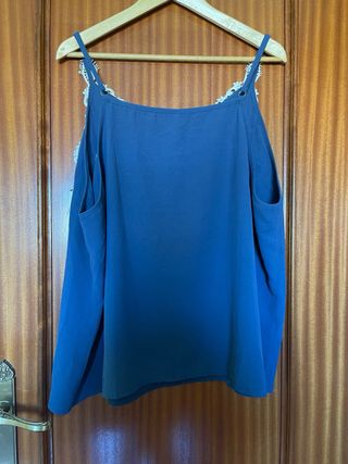 Top azul Shein - Talla 52