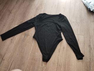 Body negro manga larga