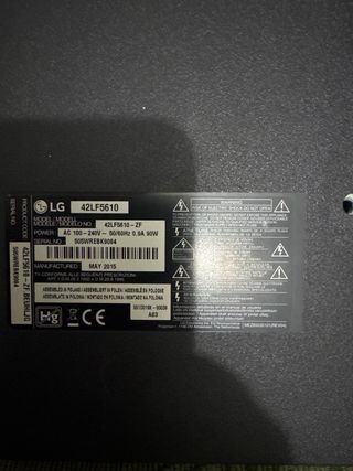 TV LG - Televisor Negro y Plata 50/55 pulgadas