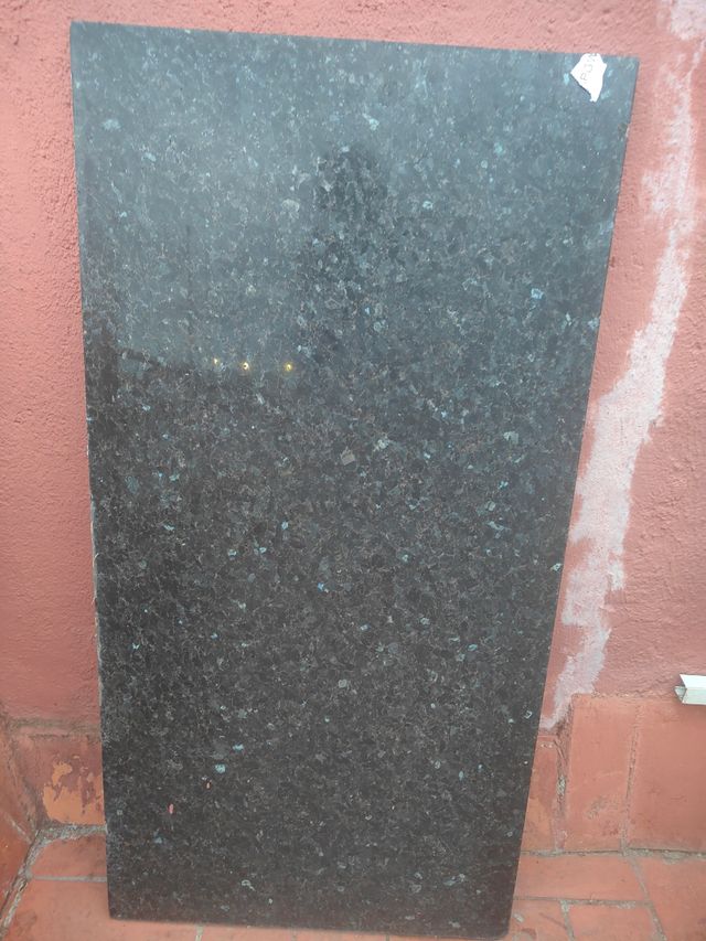 Encimera mármol negra-azul