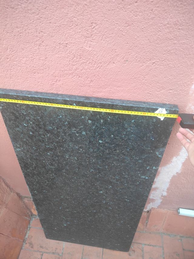 Encimera mármol negra-azul