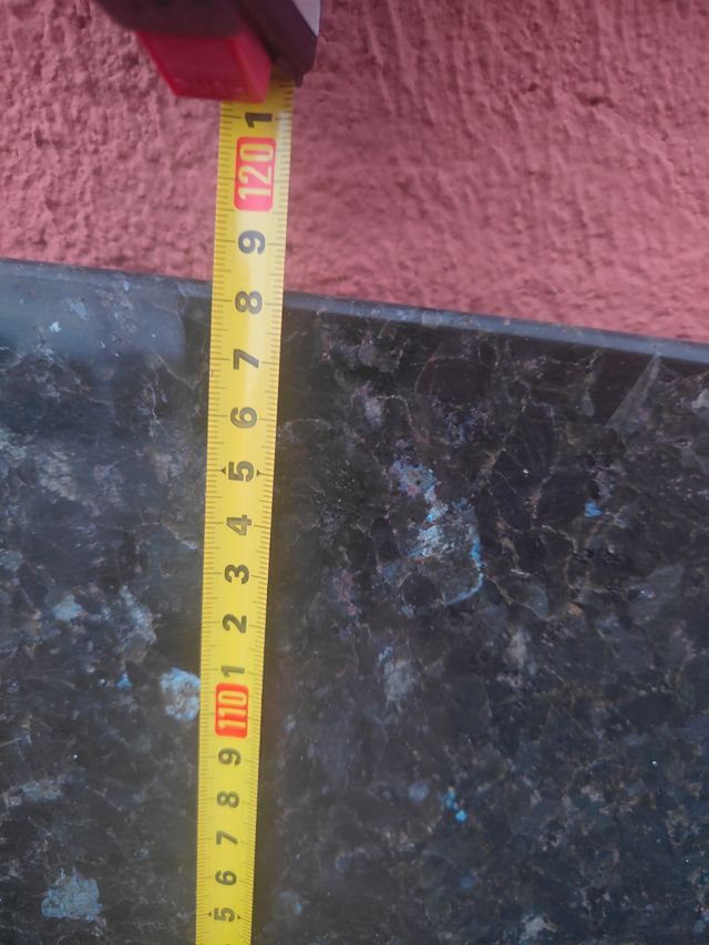 Encimera mármol negra-azul