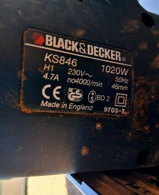 Sierra circular Black&Decker KS846 1020W