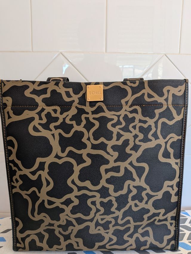 Bolso Tous original K12 negro y camel