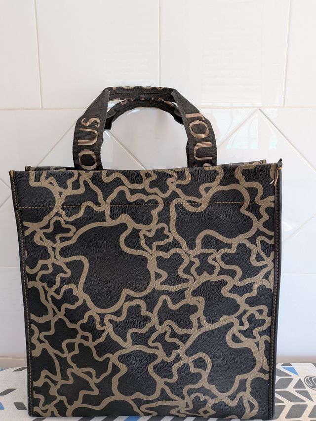 Bolso Tous original K12 negro y camel