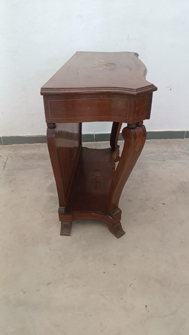 Mueble recibidor vintage de madera