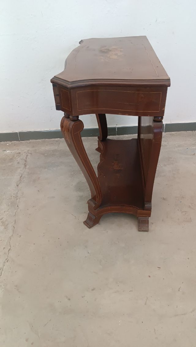 Mueble recibidor vintage de madera