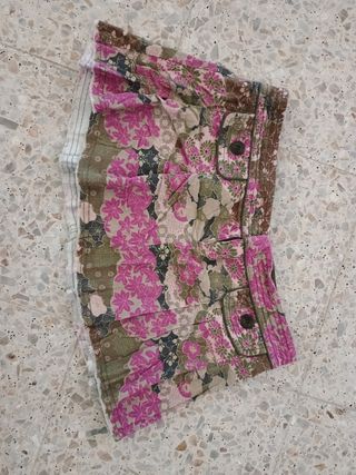Minifalda Flores Vintage