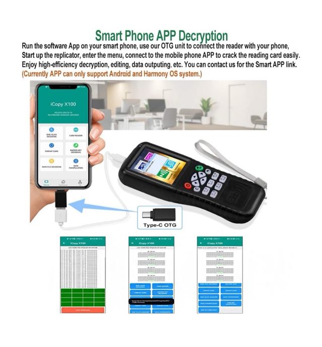 Lector tarjetas NFC RFID - Copiadora